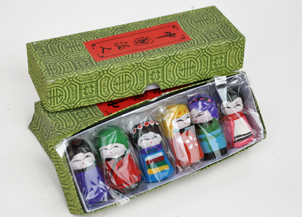 手工泥人娃娃摆件批6个装少数名族传统工艺中国特色小礼品礼物