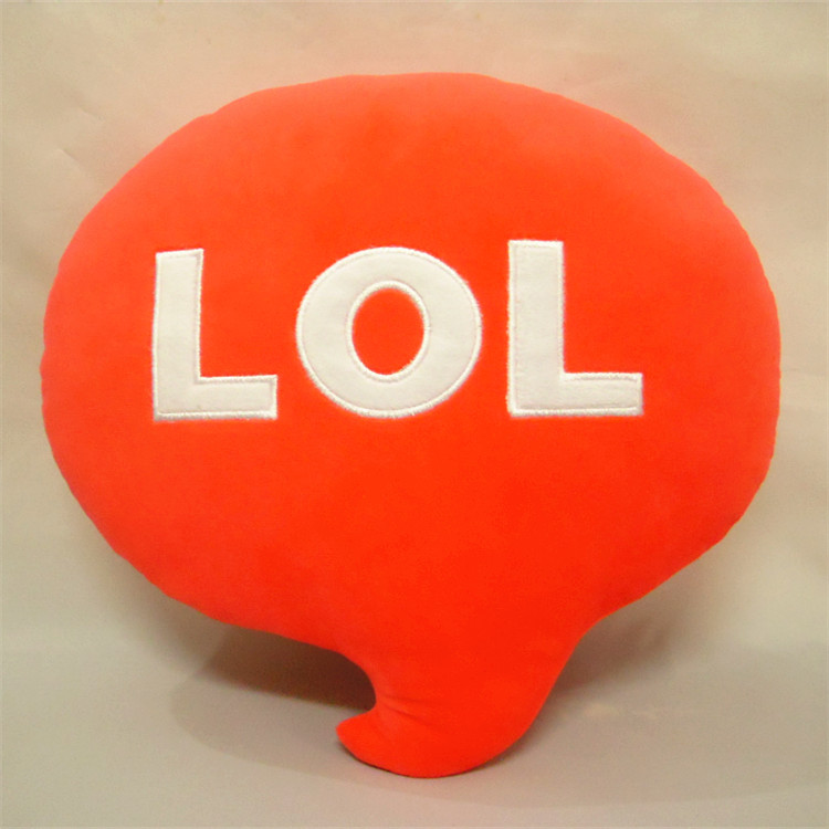 QQ字母表情抱枕emoji靠枕沙发垫毛绒玩具公仔厂家直销一件代发