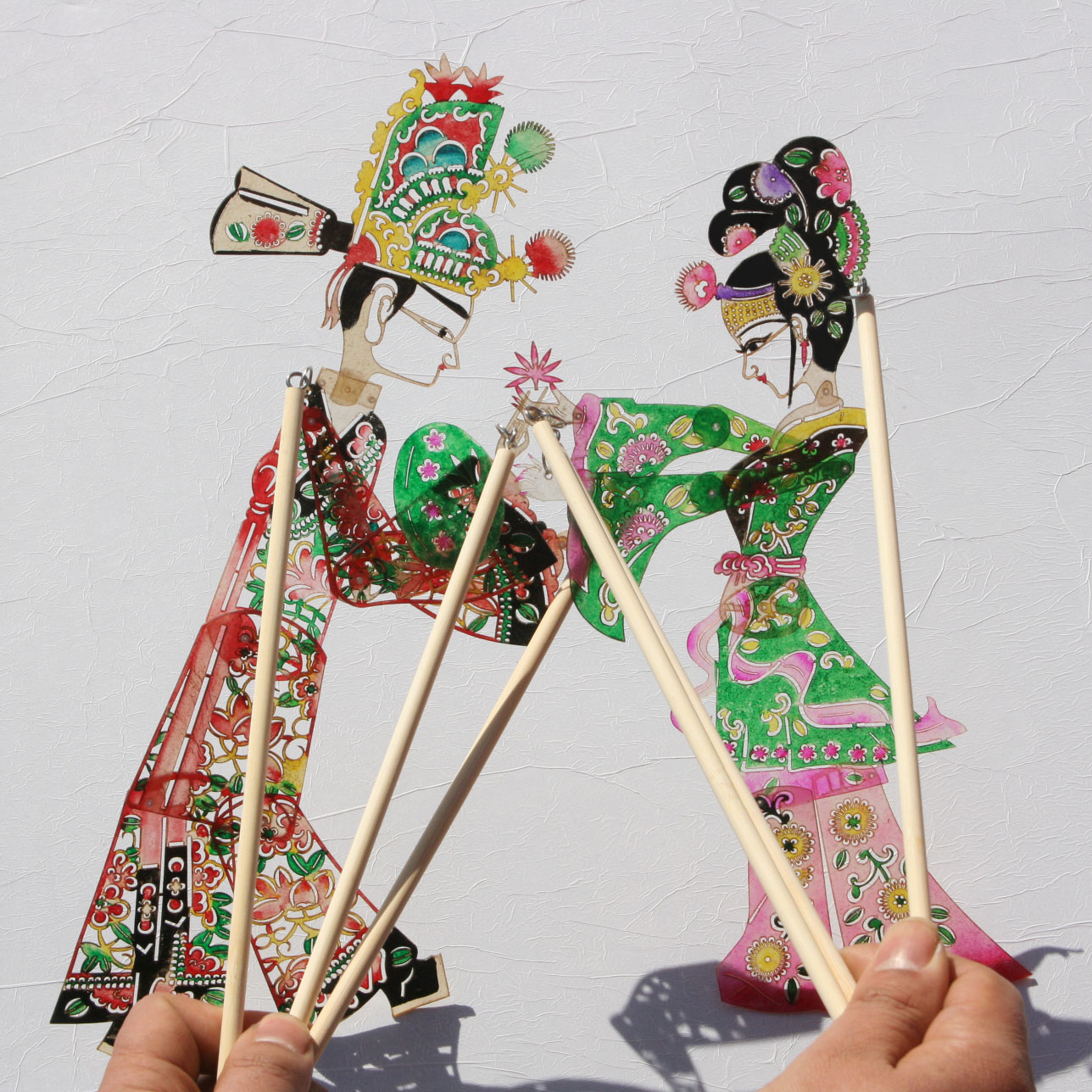民间特色手工艺品皮影戏人偶套装纪念品送外国人的中国小礼品