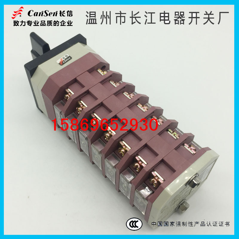 温州长江电器LW12-16 TM707/7电容柜开关十回路LW12-16 3.7229.7