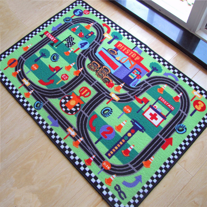 无味环保儿童地毯玩具汽车道交通场景图案地垫游戏垫子宝宝爬行毯