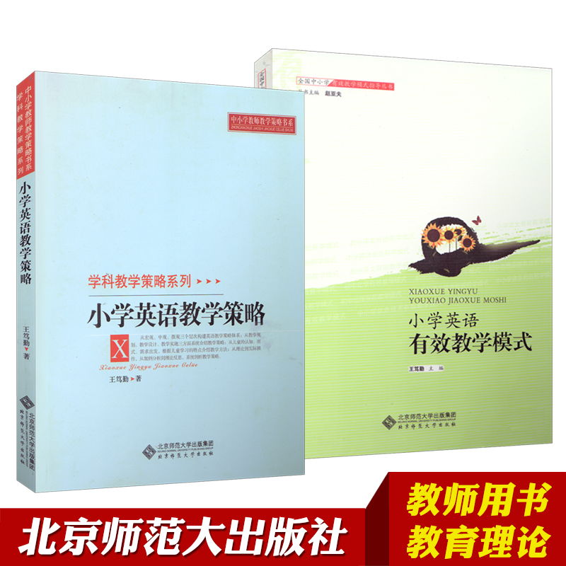 全套2本 小学英语有效教学模式 + 小学英语教学策略 小学英语教学用书 英语教学方法 英语教师用书 北京师范大学出版社