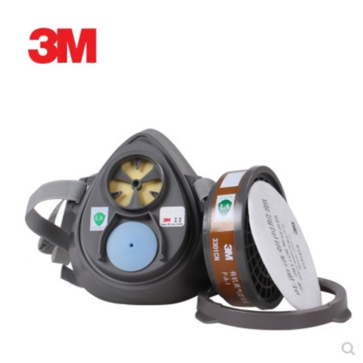 3M3200防毒面具喷漆专用防化工气体工业粉尘防烟防霾呼吸防护面罩