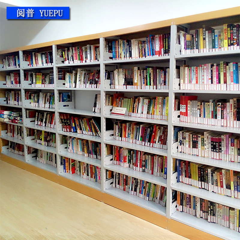 书店钢制书架学校图书馆阅览室书架单面双面铁书架货架档案图书柜