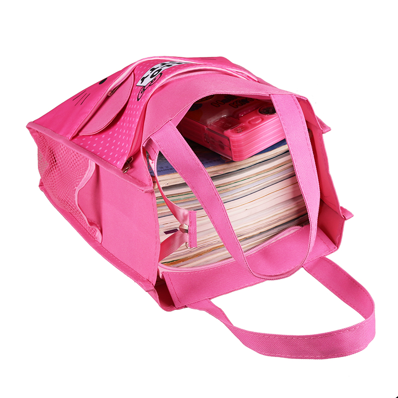 优质韩版卡通书袋A4美术包 中小学生防水帆布补课包手提袋补习袋